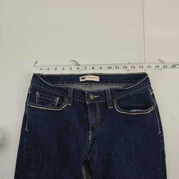 Levi's 524 too superlow jeans blue slim skinny size 9 s/c womens 6491 - Picture 3 of 11